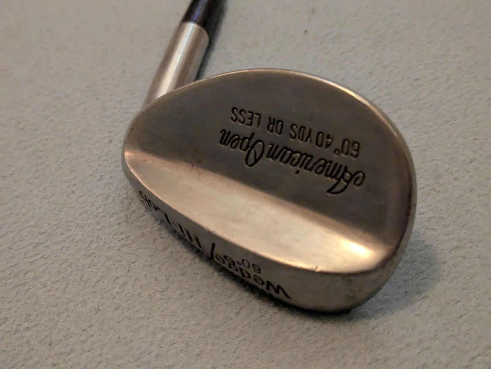 American Open Hi-Lob Wedge 60° loft Steel Shaft Regular Flex RH Used Golf Club