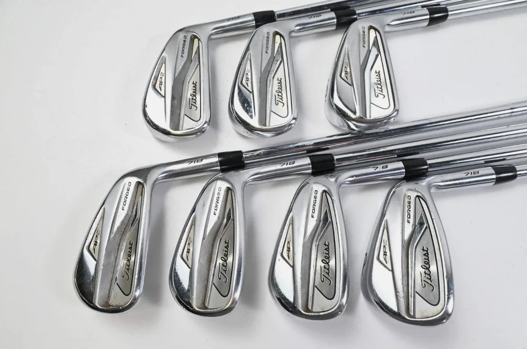 Pre-Owned Titleist 718 AP2 Irons / 4-PW / Stiff Flex ATM S300 Tour White Shafts