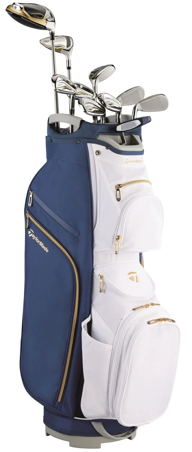 Ladies TaylorMade Kalea Gold Cart Blue/White Complete Set